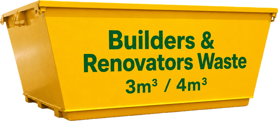 Builders and renovators waste skip bin hire Coffs Harbour, 3m³ and 4m³