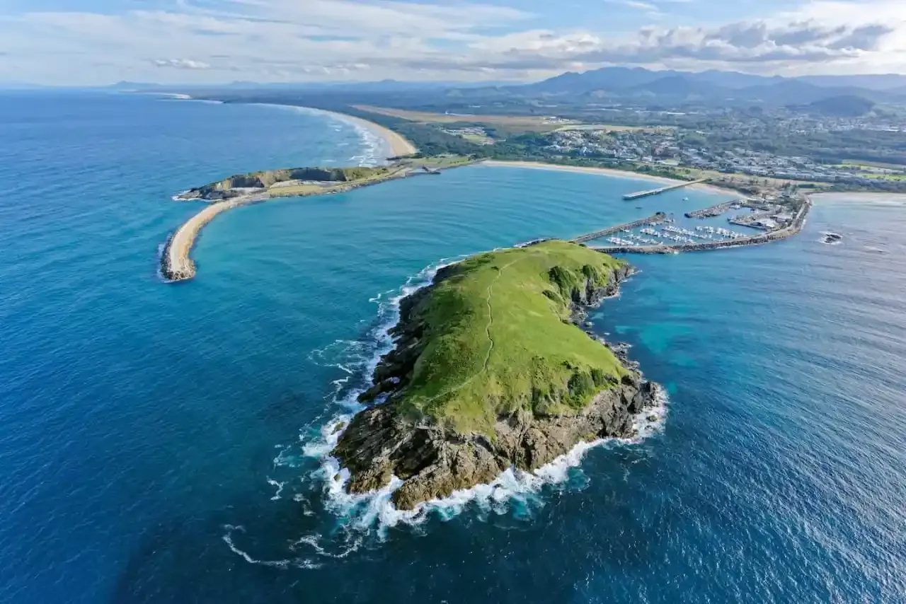 The Coffs Harbour coastline on the New South Wales mid north coast